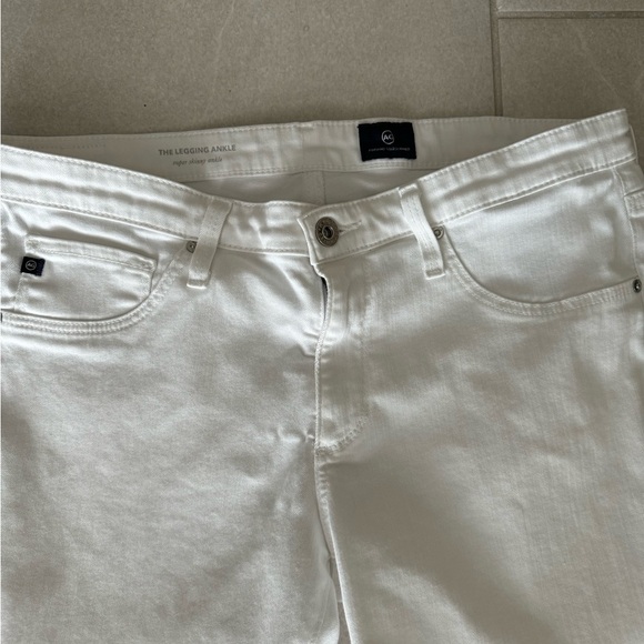 AG ADRIANO GOLDSCHMIED White The Legging Super Skinny Ankle Jeans 30 - Picture 5 of 9